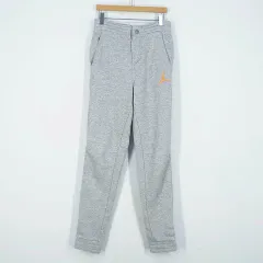 ジョーダン ジュニア 起毛 ウエスト後ろゴム トレーニングパンツ グレー (HU42309)