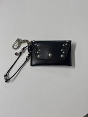 OPEN YY スタッズ キーホルダー・カードケース ブラック - メルカリ