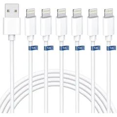 【新品】 ライトニングケーブル 1M 6本セット iphone 充電ケーブル mfi認証 充電コード アイホン充電ケーブル あいふぉん らいとにんくけーぶる lightning急速データ転送 断線防止 高耐久コネクタ採用 人気 急速データ転送 高速 対応機 1