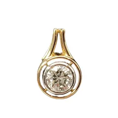 タサキ TASAKI ネックレストップ ペンダントトップ ダイヤモンド 0.5ct K18YG 2.2g Pt900 イエローゴールド レディース【中古】のサムネイル