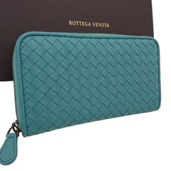新品 Bottega Veneta ボッテガヴェネタ 長財布 ターコイズブルー