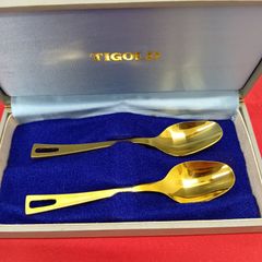 TIGOLD スプーン ゴールド カトラリー ペア タイゴールド