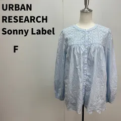 URBAN RESEARCH Sonny Label ブラウス F 水色 ライトブルー レディース ゆるだぼ 春夏 刺繍【m070】