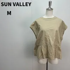SUN VALLEY ブラウス M ベージュ ナチュラル レディース ゆるだぼ 春夏 コットン【m073】