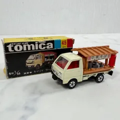 トミー トミカ 黒箱 スズキ キャリイ ラーメン屋/アイボリー 45 T-29 中華そばラベル 429i0のサムネイル