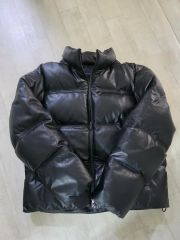 定価 223,100円 シープスキン レザー ダウンジャケット ブラック XS 