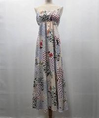 ☆新品 コエル✨マキシ丈ワンピース❤︎さらさら❤︎フリル❤︎小花 