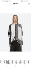 Helmut Lang ヘルムート・ラング スカーフシャツ Sサイズのサムネイル
