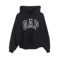 GAP (WOMEN - M) コットン ポリ クロップド フーディー