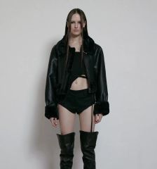 theredthread S urban leather cropped - メルカリ
