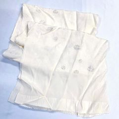 P】京都 ゑり萬 綸子 帯揚げ（菊唐草 練色） - メルカリ