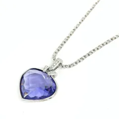 SWAROVSKI スワロフスキー ネックレス  ハート    シルバーカラー/パープル レディース / 240001202075