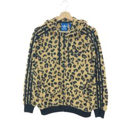 美品ロデオクラウンズコラボadidas ヒョウ柄 フリースジャケット 