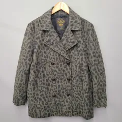 DIESEL ディーゼル ヒョウ柄 レオパード ダブル ショートコートのサムネイル