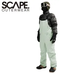 ★ 25-26 SCAPE BIB PANT ｶﾗｰ:SEAFORM GREEN エスケープ スノボウェア メンズ レディース ユニセックス スノーボード ビブパンツ PNT 型落ち 旧モデル 日本正規品のサムネイル