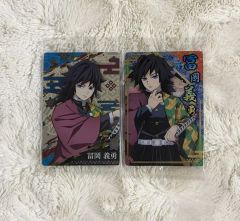 鬼滅の刃 ステンドグラスカード 2 パック 箔押し レア SD 義勇 3点