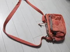 Kipling ライトピンク クロスバック ショルダーバッグ