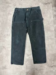 90s Carhartt ダブルニー ブラック W38 L30フェード 黒 - メルカリ