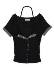 andmary Alma cachecoeur tops アンドマリー 半袖 - メルカリ