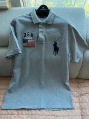 POLO RALPH LAUREN ポロラルフローレン ビックポニー USA 星条旗パッチ カラーTシャツ