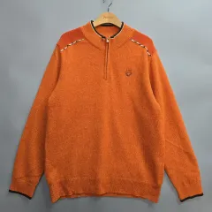 ダックス(DAKS)ゴルフ ハーフジップ 防風長袖ニット 105のサムネイル
