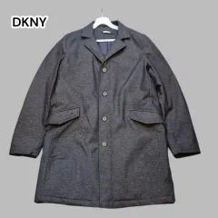 (M) DKNY チャコール キルティングコートのサムネイル