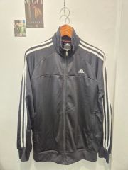 古着 アディダス adidas 美品 トラックジャケットM相当 ブラック 