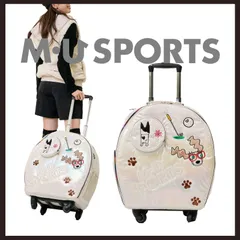 新品 未使用 エムユースポーツ ホログラムオーロラデザイン キャリーバッグ ホワイト【M・U SPORTS】キャスター付きゴルフバッグのサムネイル