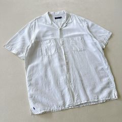90sアイボリー ラルフローレン caldwell シルク コットン ポニーなし