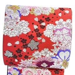 夏用 紗 袋帯 銀糸 観世水 流線 着物 042b p - メルカリ