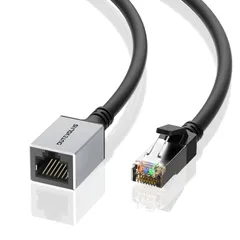 Dutevolns Cat 6 イーサネット延長ケーブル 2m、ネットワークオス-メスコネクタコード、RJ45延長ケーブル、ギガビットLANコード MC、PC、ルーター、モデム用