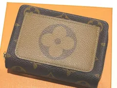 ヴィトン M81461 2つ折り コンパクト 財布 ☆ ポルトフィユ・ルー モノグラム リバース ジャイアント LOUIS VUITTON レディース ▼8D