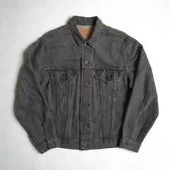 【雰囲気抜群/ビッグサイズ】 LEVI'S 【80s 75505-0259/先染め ブラック デニムジャケット 】44 リーバイス 80年代 26050022