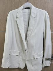 新品 CIVARIZE 白 五分袖テーラードジャケット シヴァーライズ L 夏用