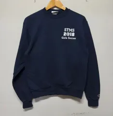 Champion STMS サッカーチーム ヴィンテージ スウェットシャツ 出品 ネイビー Sのサムネイル