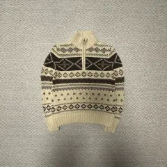 ラルフローレン ニット ジップアップセーター