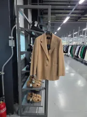 LANVINランバン ウール ブレンド ベージュ ブレーザー