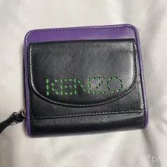 KENZO ケンゾー ブラック/PURPLE パープル 二つ折り財布のサムネイル