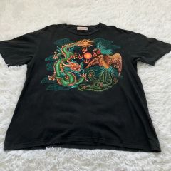 YINUO LJ 半袖 Tシャツ 龍 刺繍 黒 M ヴィンテージ 希少 - メルカリ