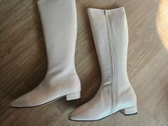 Opium Rivet Strap Leather Heel Boots ブーツ - メルカリ