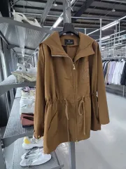 LANVIN ランバン コットン ブレンド WHO フード ジャケット ブラウンのサムネイル