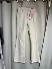 (新品)起毛アイボリー ブーツカット パンツ