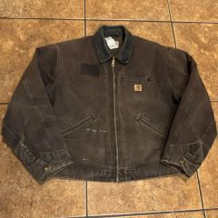 希少モデル 90s Carhartt デトロイトジャケット MOS モスグリーン