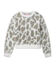 新品タグ付】DIESEL M-UCCA アニマルプリント クロップドニットXS