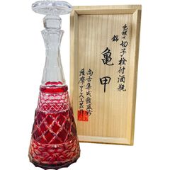 【超稀有】1880-年製 アンティーク オールドバカラ・碧硝子切子装飾ボトル 超稀有】1880-年製 アンティーク オールドバカラ・碧硝子切子装飾