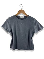 2回着用のみ美品 courreges コントラストトリム Tシャツ クレージュ