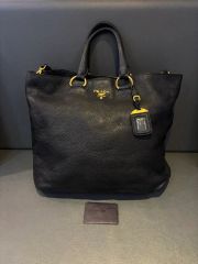 PRADA BR4217 ヴィッテロシャイン レザートート デニムブルー - メルカリ