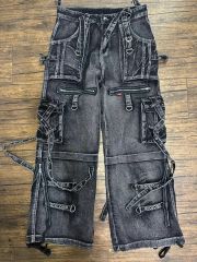 s*w様 TRIPP NYC ボンテージストラップ チェーン ワイドハーフパンツ
