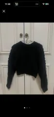 ザラ ブラック クロップドニット