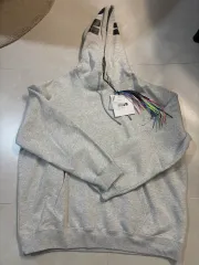 新品 MSGM マキシ ロゴ フーディー メランジ グレーのサムネイル